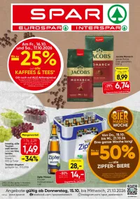 Spar Flugblatt ab 15.10.2026 (Donnerstag)