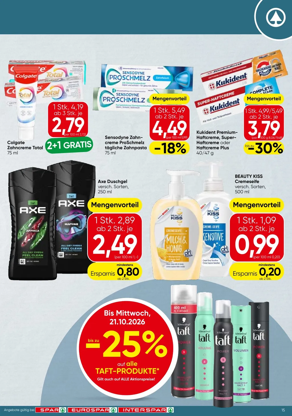 Spar Flugblatt ab 15.10.2026 (Donnerstag)