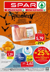 Spar Flugblatt ab 22.10.2026 (Donnerstag)