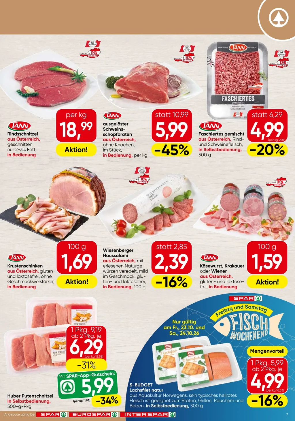Spar Flugblatt ab 22.10.2026 (Donnerstag)
