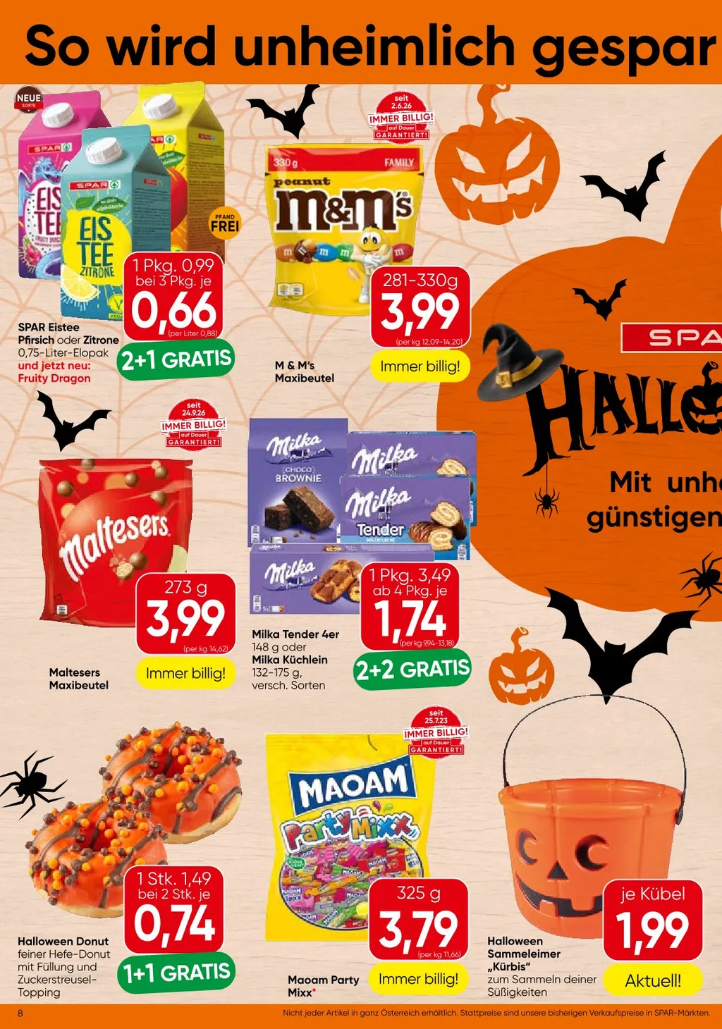 Spar Flugblatt ab 22.10.2026 (Donnerstag)