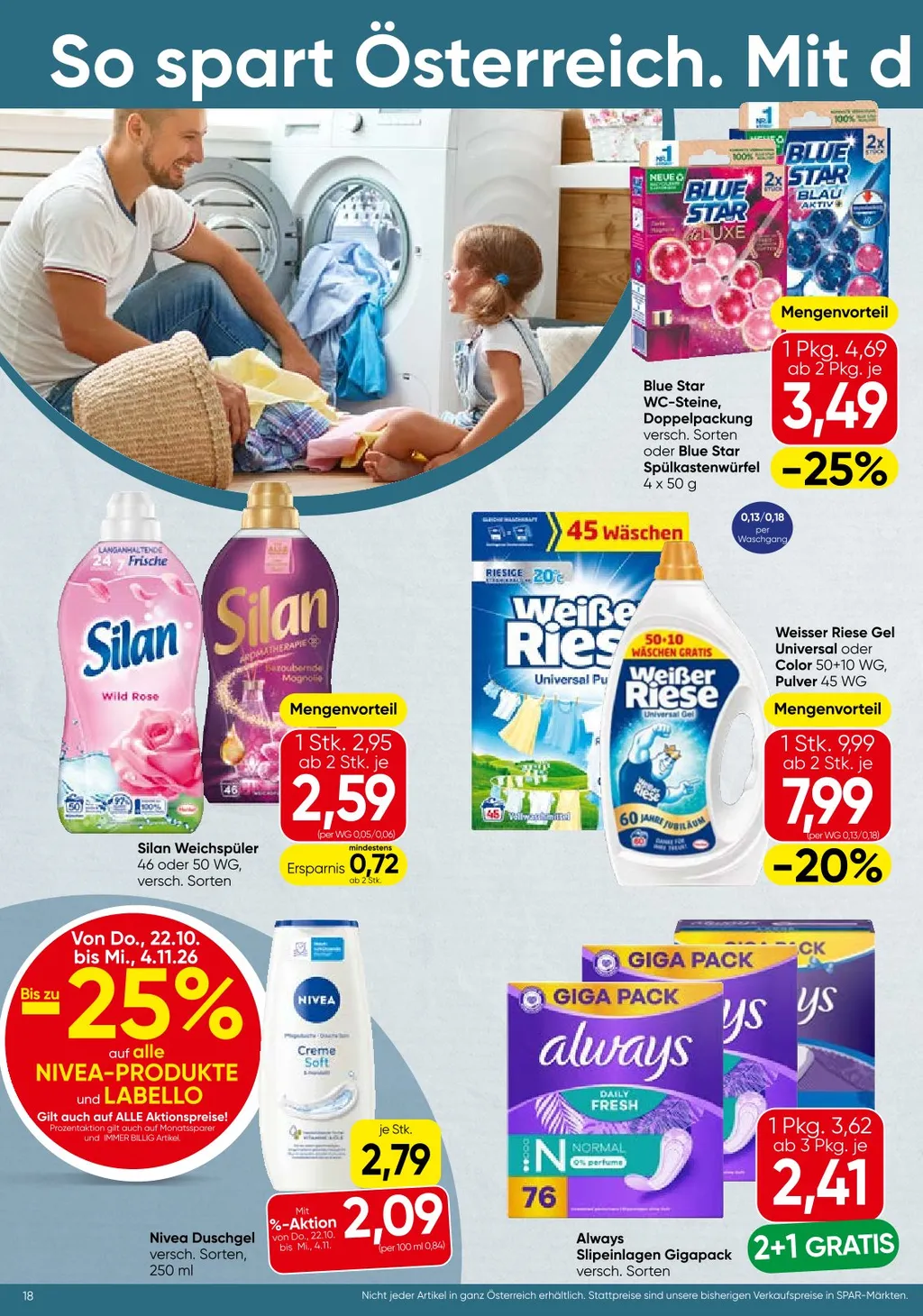 Spar Flugblatt ab 22.10.2026 (Donnerstag)