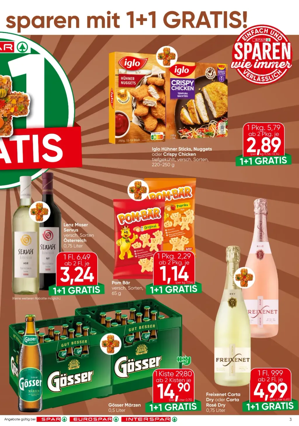 Spar Flugblatt ab 29.10.2026 (Donnerstag)