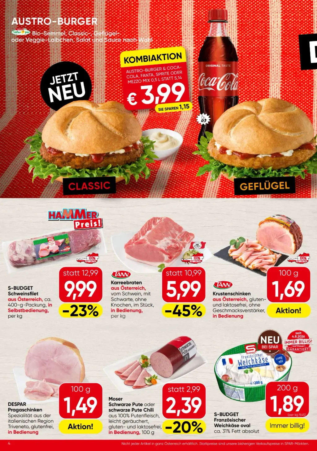 Spar Flugblatt ab 29.10.2026 (Donnerstag)