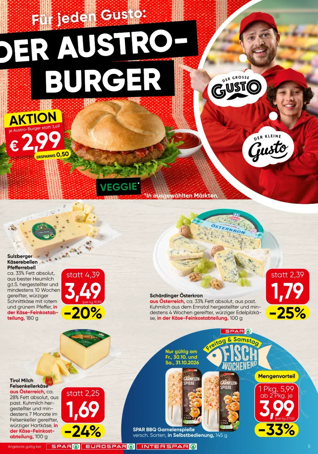 Spar Flugblatt ab 29.10.2026 (Donnerstag)
