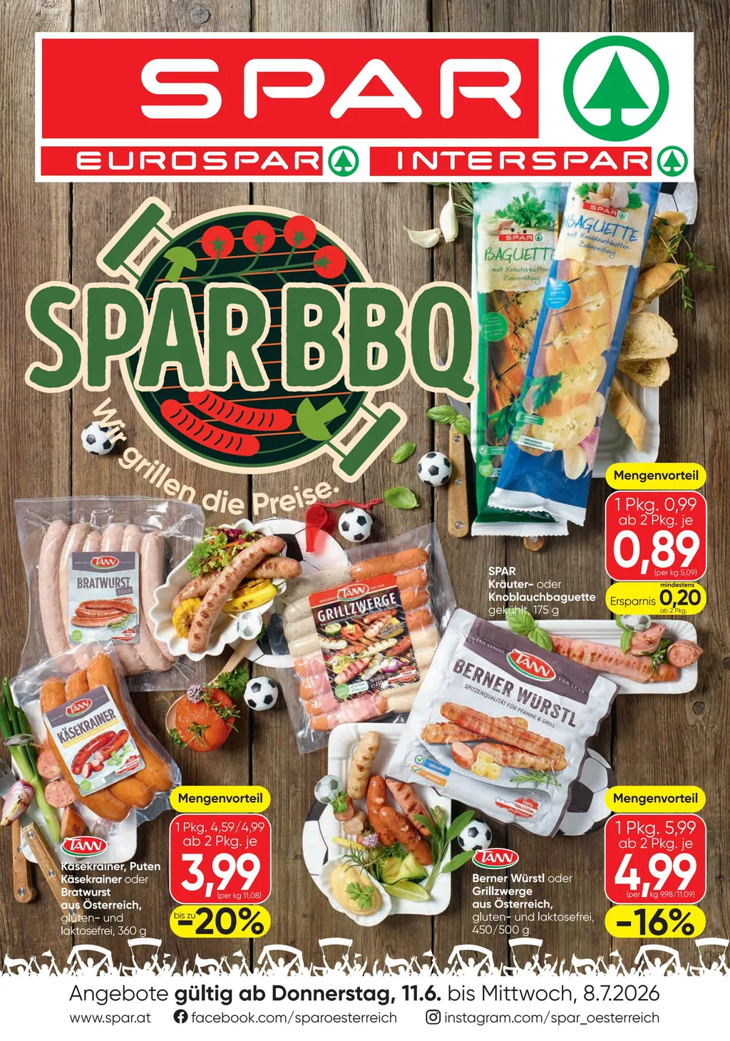 Spar SPARBBQ Flugblatt ab 11.06.2026 (Donnerstag)
