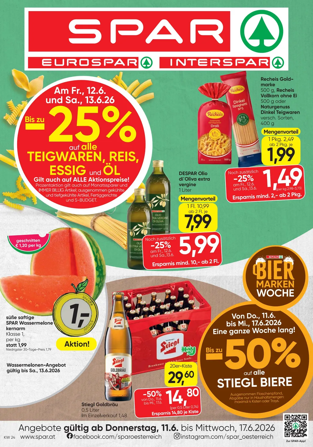 Spar Flugblatt ab 11.06.2026 (Donnerstag)