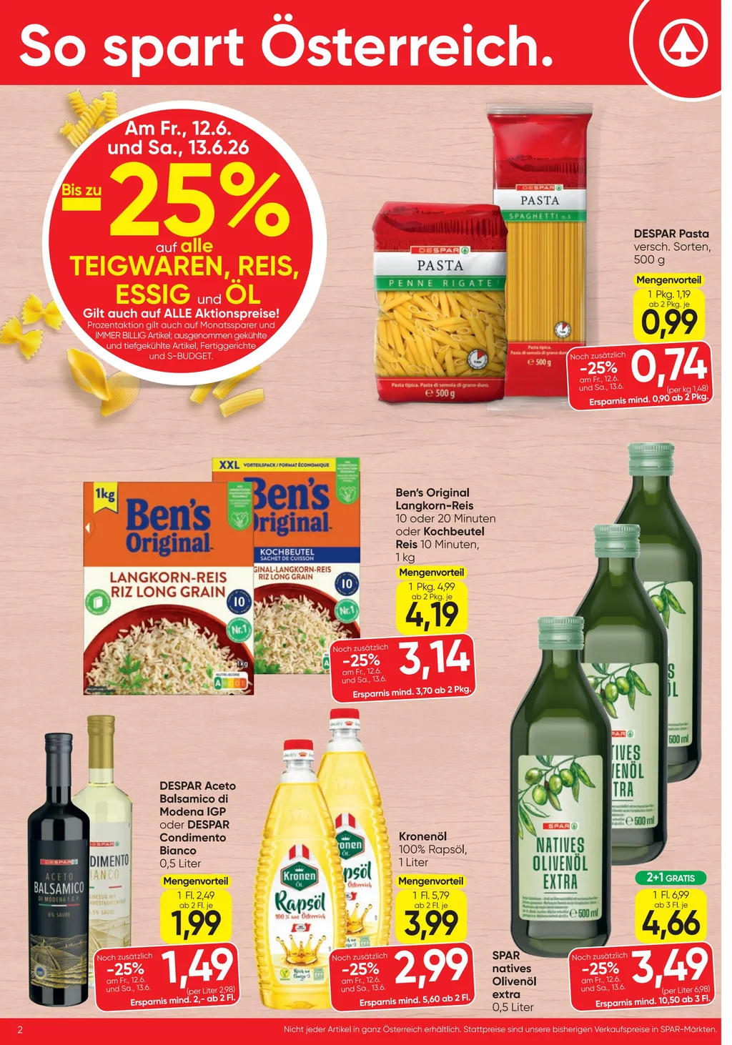 Spar Flugblatt ab 11.06.2026 (Donnerstag)