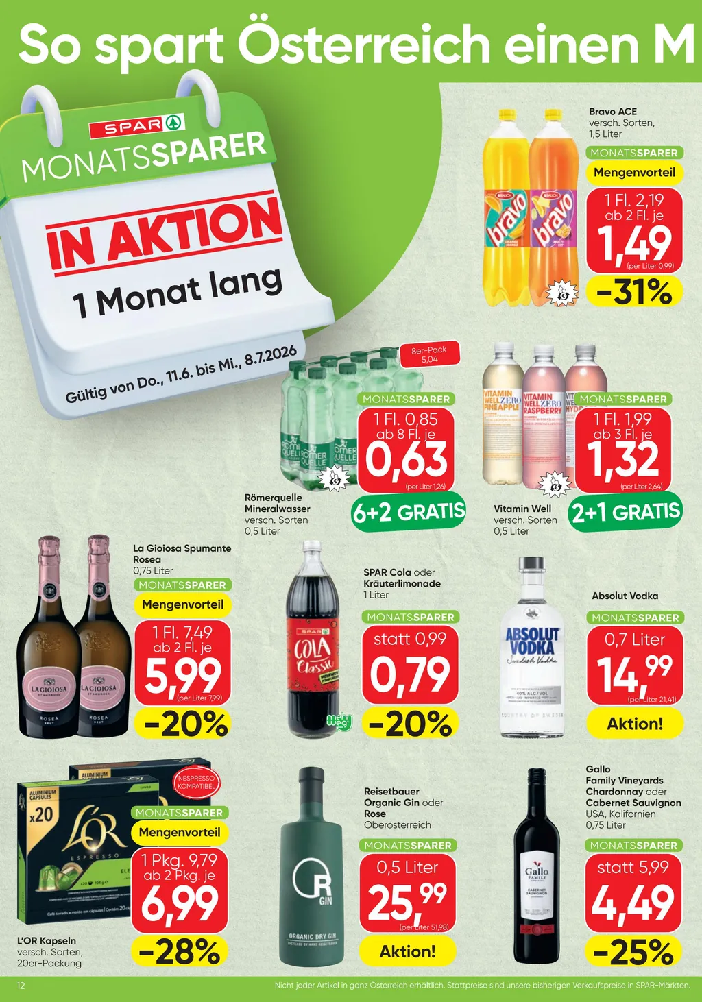 Spar Flugblatt ab 11.06.2026 (Donnerstag)