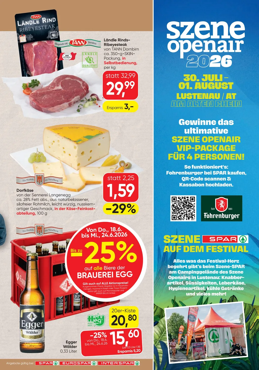 Spar Flugblatt ab 18.06.2026 (Donnerstag)