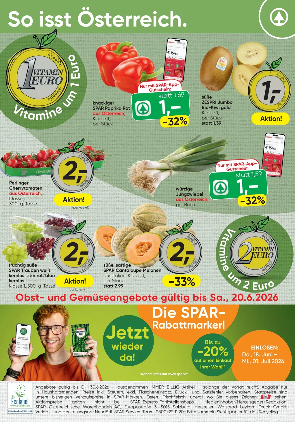 Spar Flugblatt ab 18.06.2026 (Donnerstag)