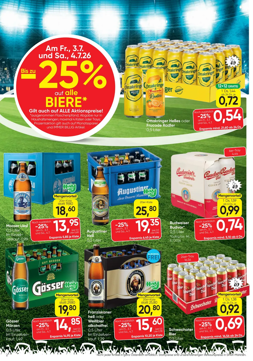 Spar Flugblatt ab 01.07.2026 (Mittwoch)