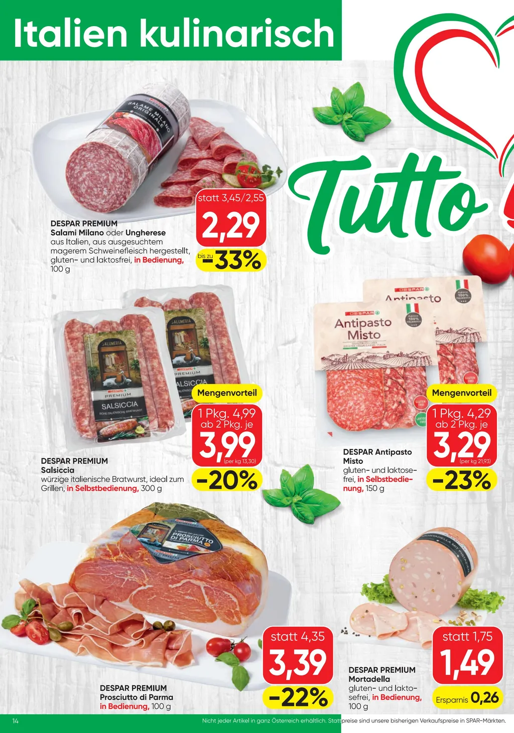Spar Flugblatt ab 01.07.2026 (Mittwoch)