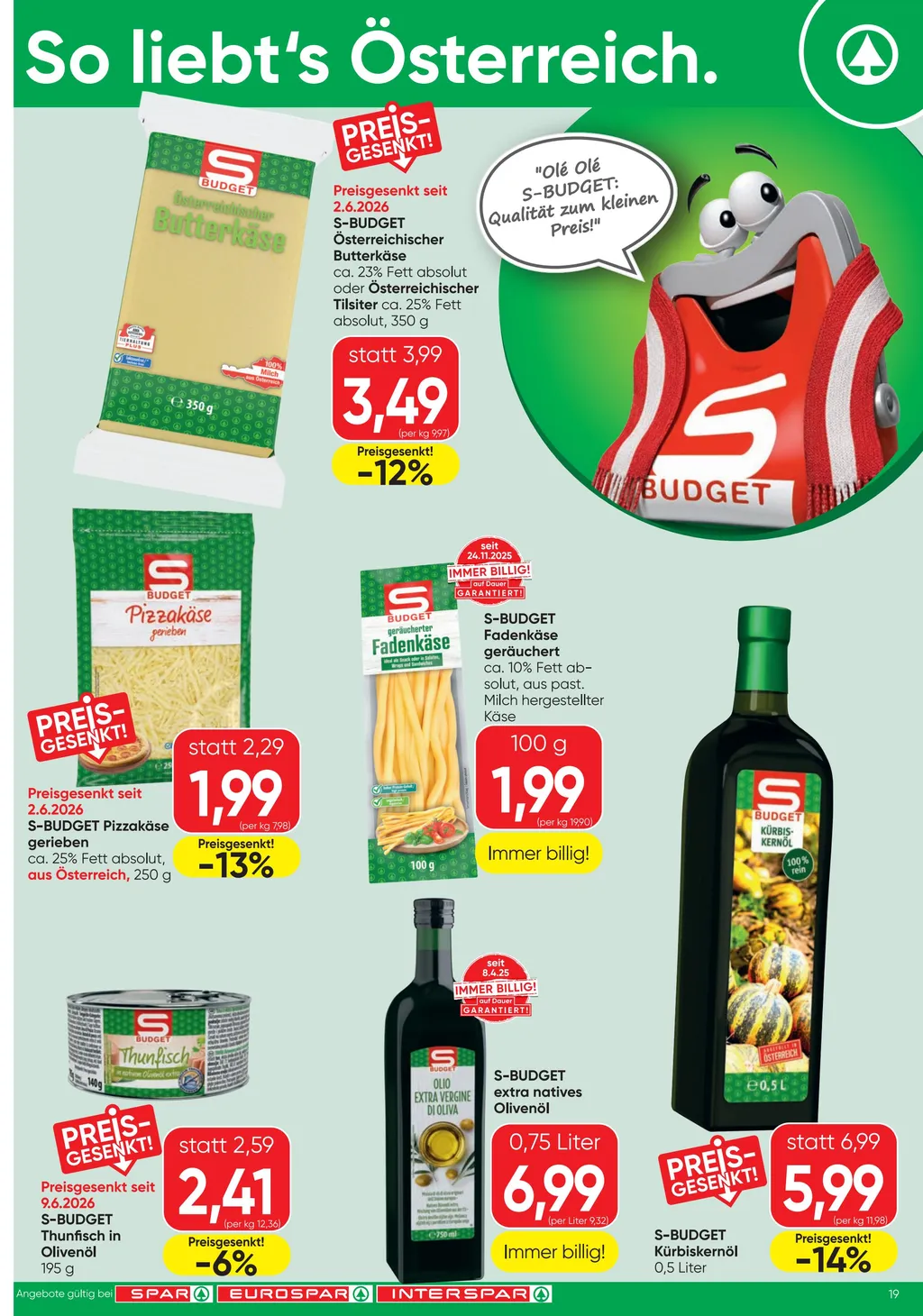 Spar Flugblatt ab 01.07.2026 (Mittwoch)