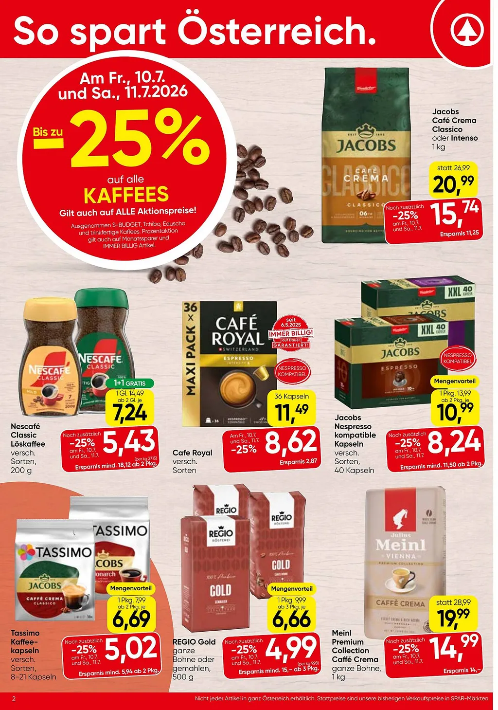 Spar Flugblatt ab 09.07.2026 (Donnerstag)