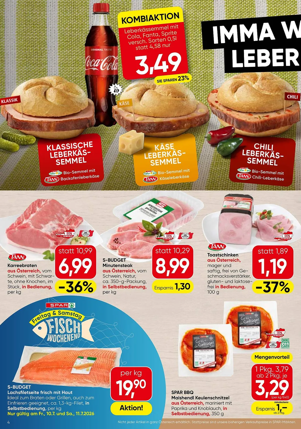 Spar Flugblatt ab 09.07.2026 (Donnerstag)