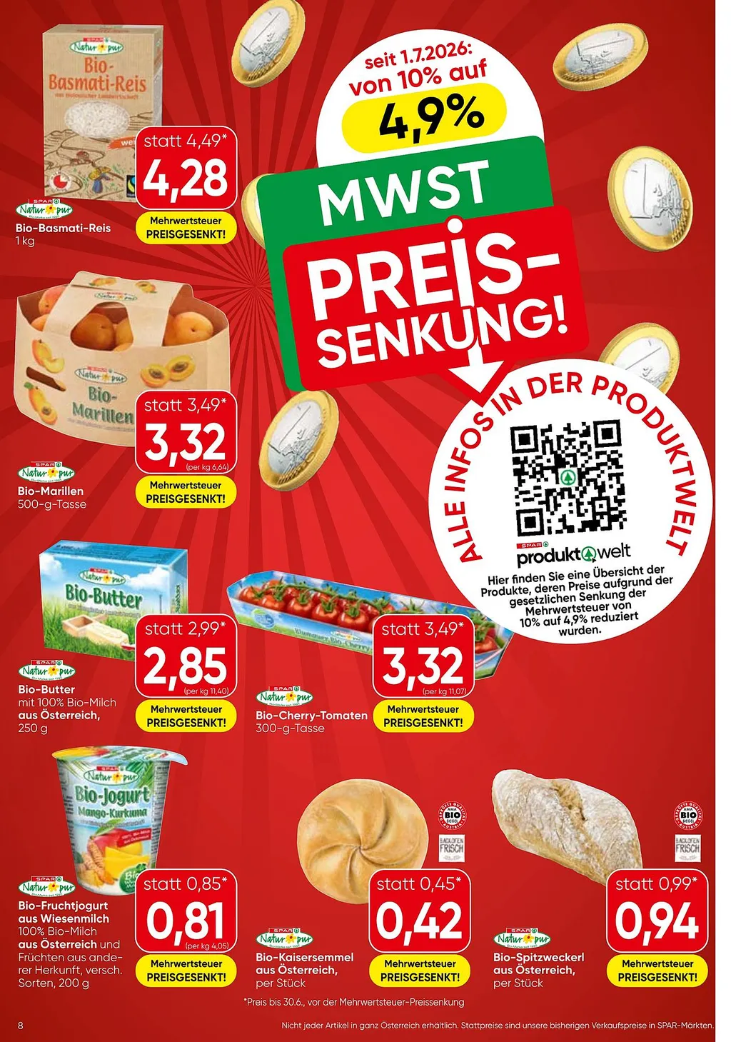 Spar Flugblatt ab 09.07.2026 (Donnerstag)
