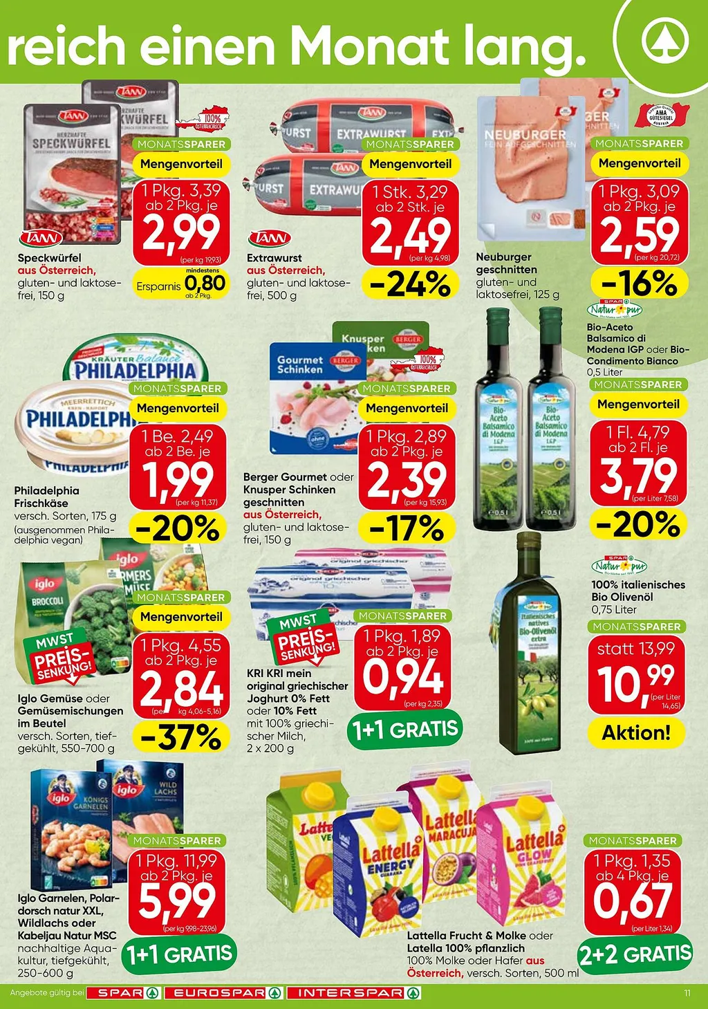 Spar Flugblatt ab 09.07.2026 (Donnerstag)