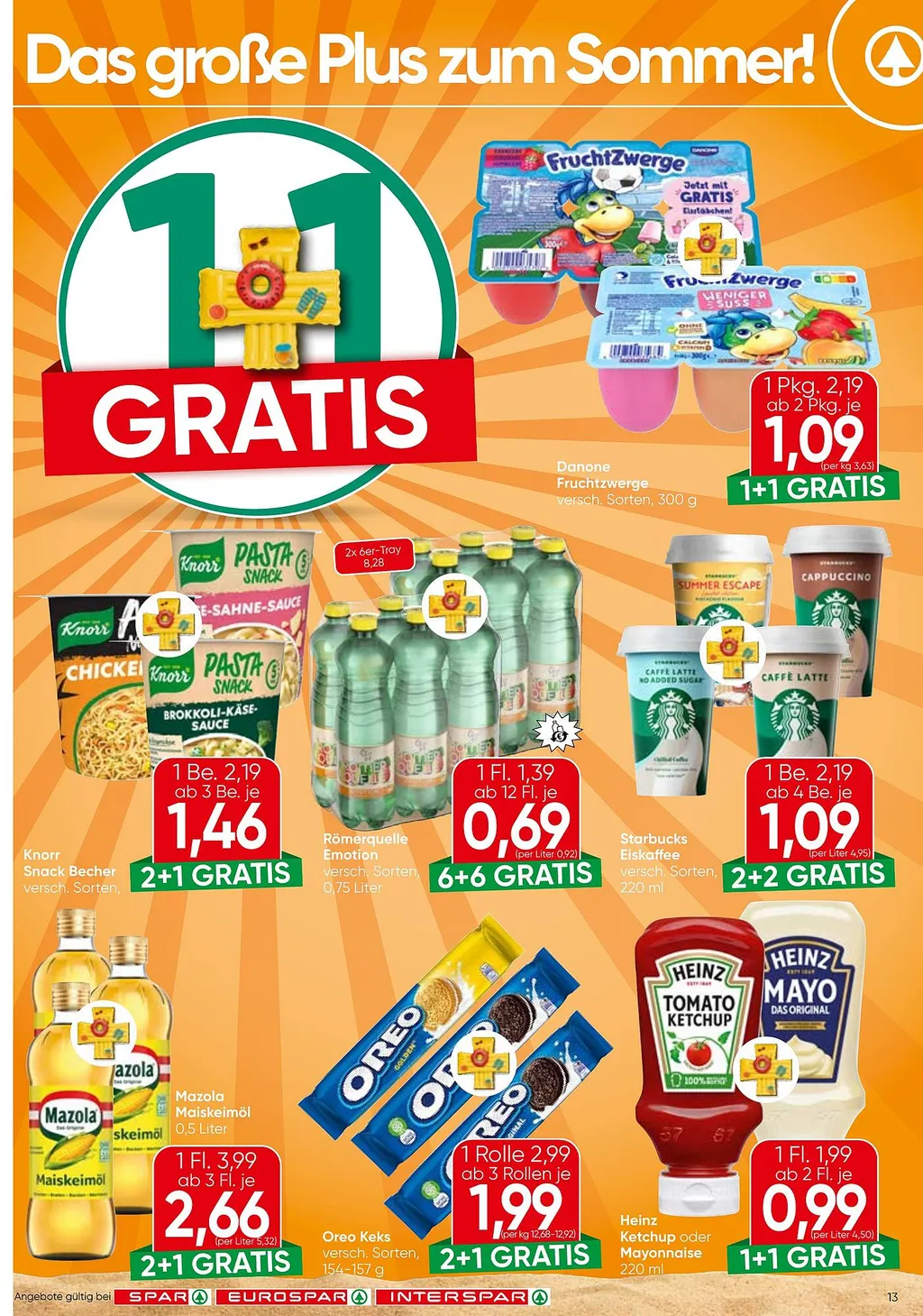 Spar Flugblatt ab 09.07.2026 (Donnerstag)