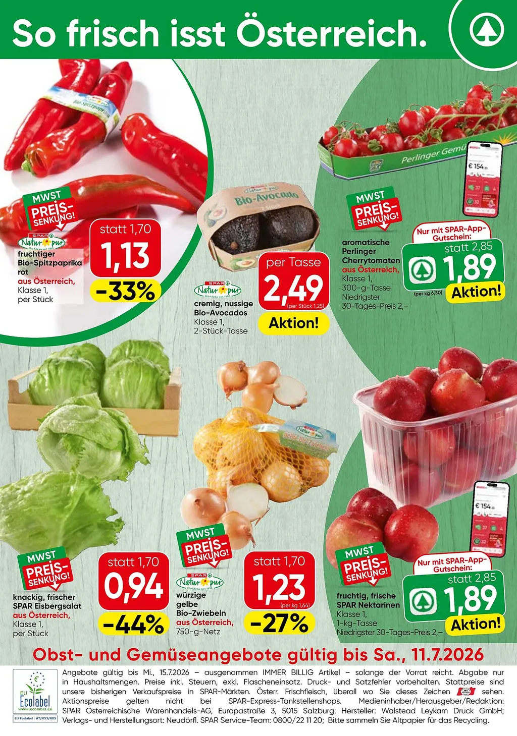 Spar Flugblatt ab 09.07.2026 (Donnerstag)