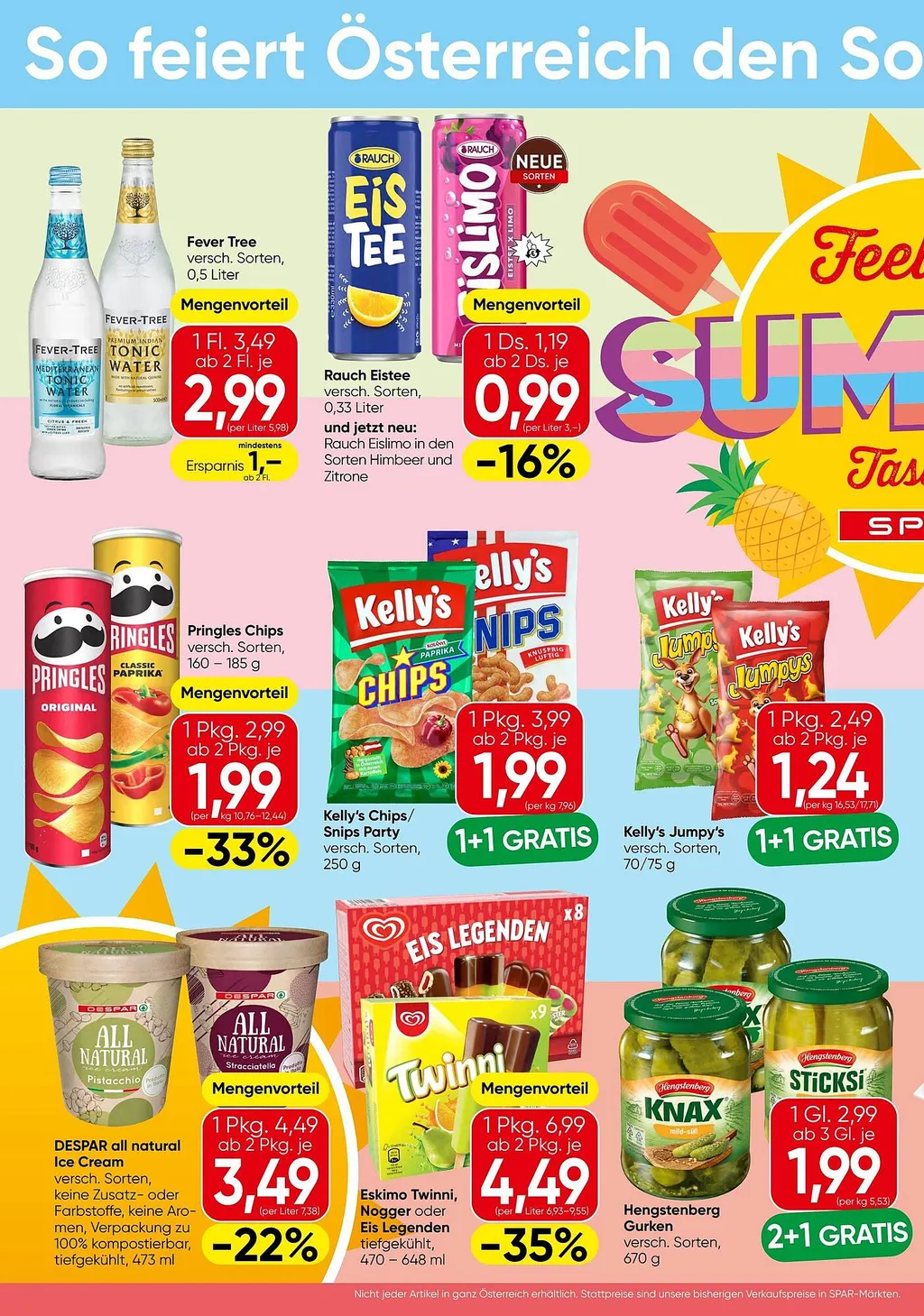 SPAR Feel the Summer Flugblatt 09.07.2026