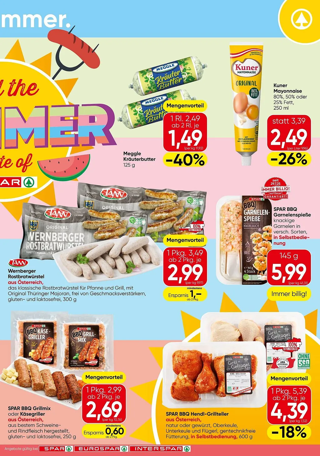 SPAR Feel the Summer Flugblatt 09.07.2026