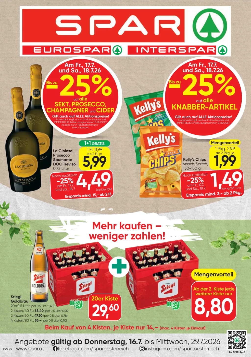 Spar Flugblatt ab 16.07.2026 (Donnerstag)
