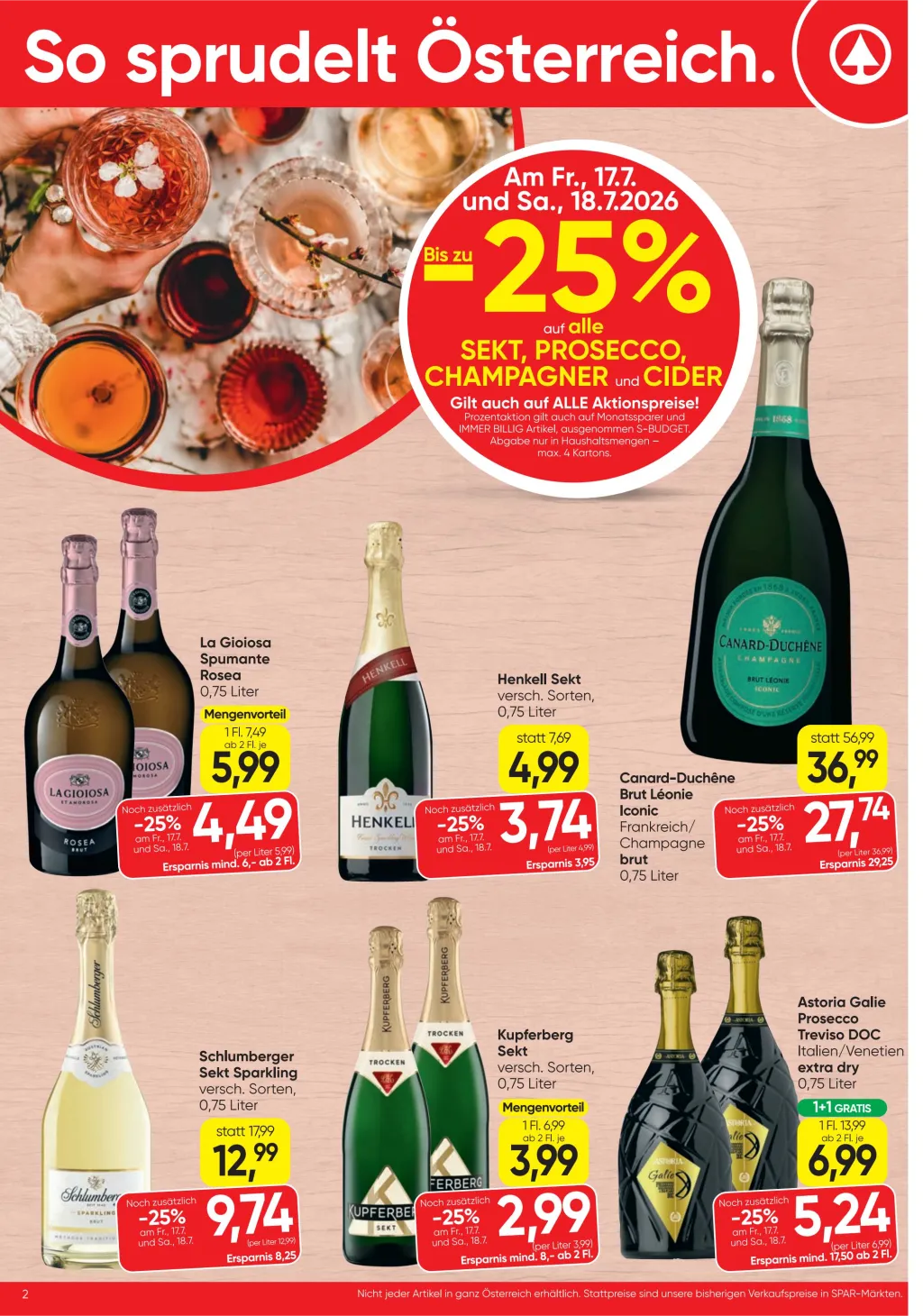 Spar Flugblatt ab 16.07.2026 (Donnerstag)