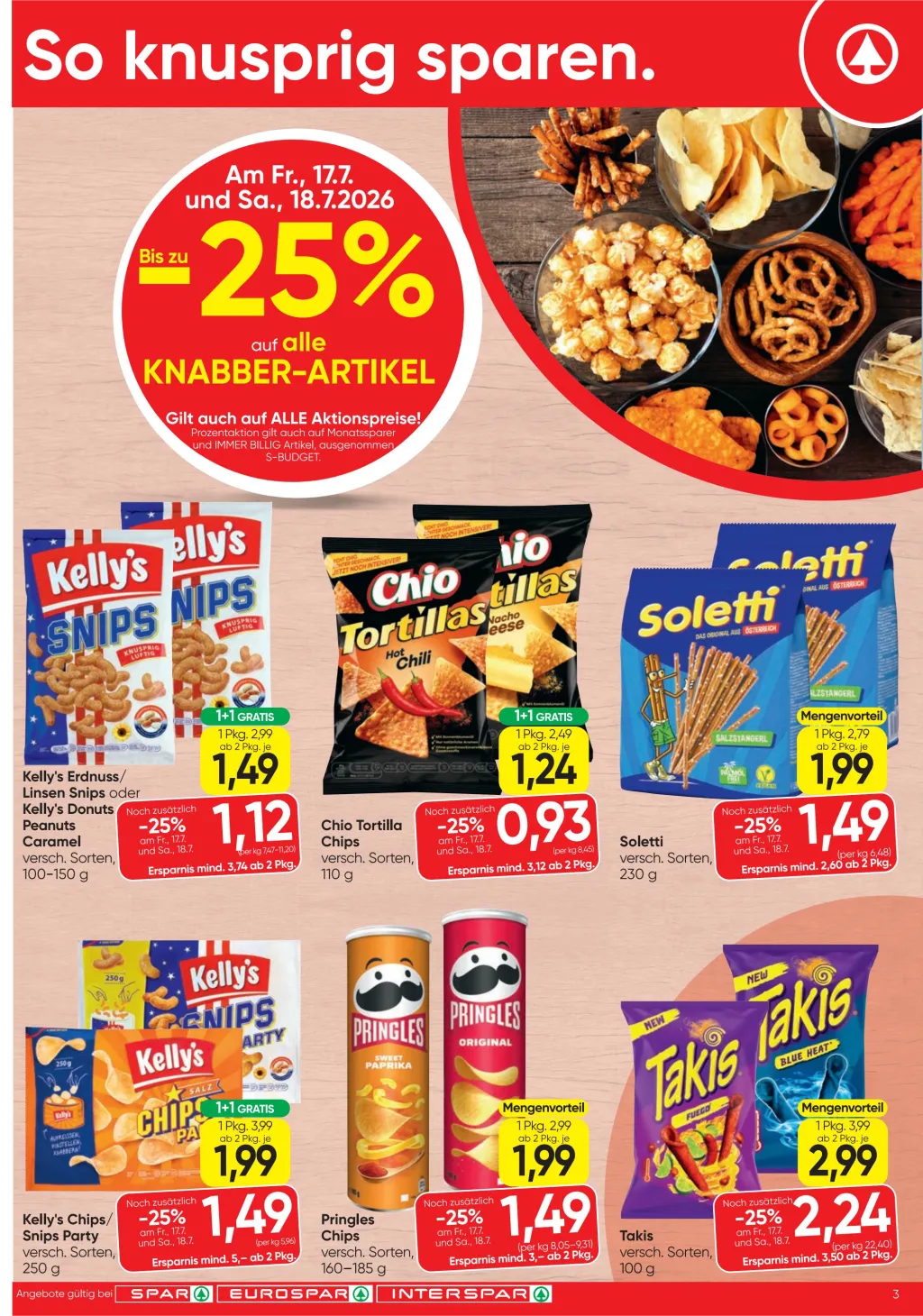 Spar Flugblatt ab 16.07.2026 (Donnerstag)