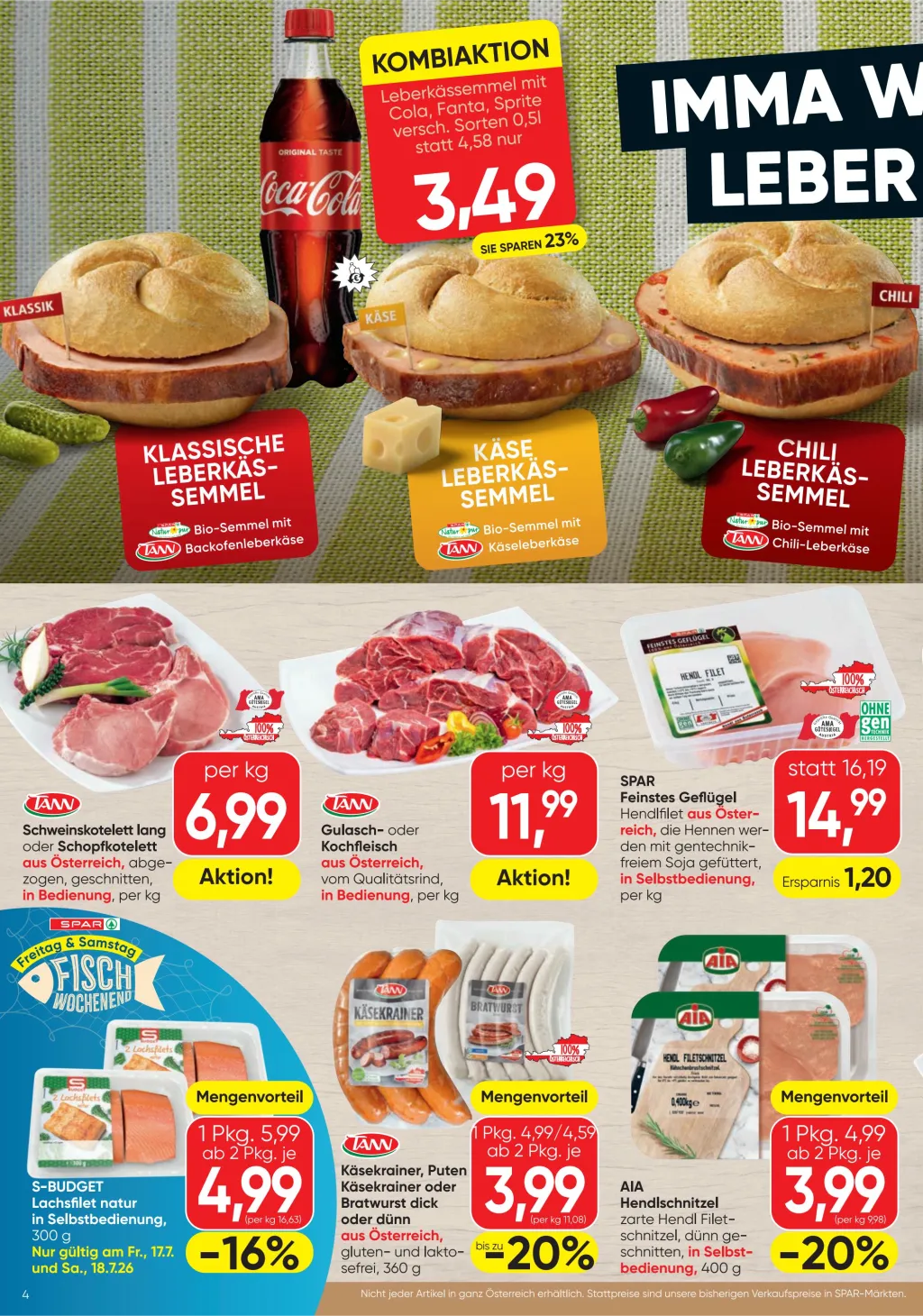 Spar Flugblatt ab 16.07.2026 (Donnerstag)