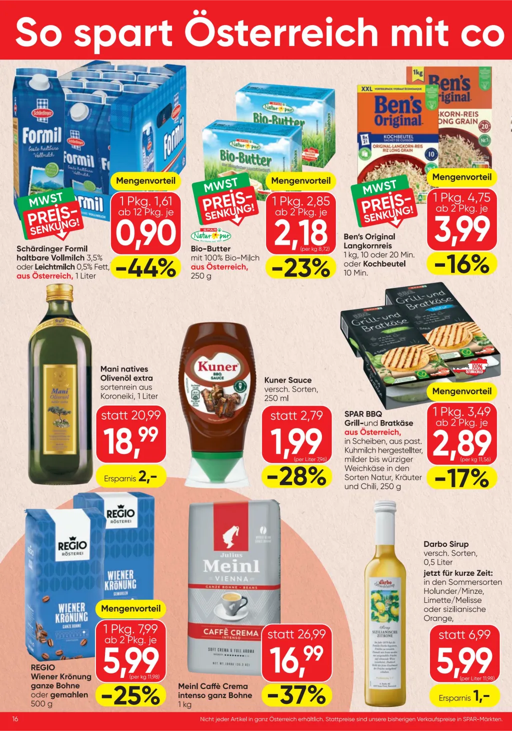 Spar Flugblatt ab 16.07.2026 (Donnerstag)