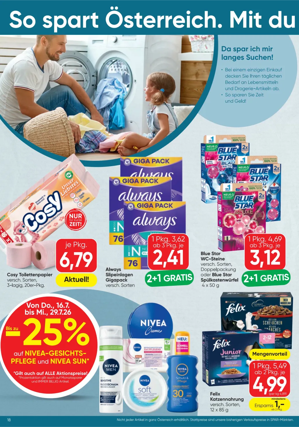 Spar Flugblatt ab 16.07.2026 (Donnerstag)