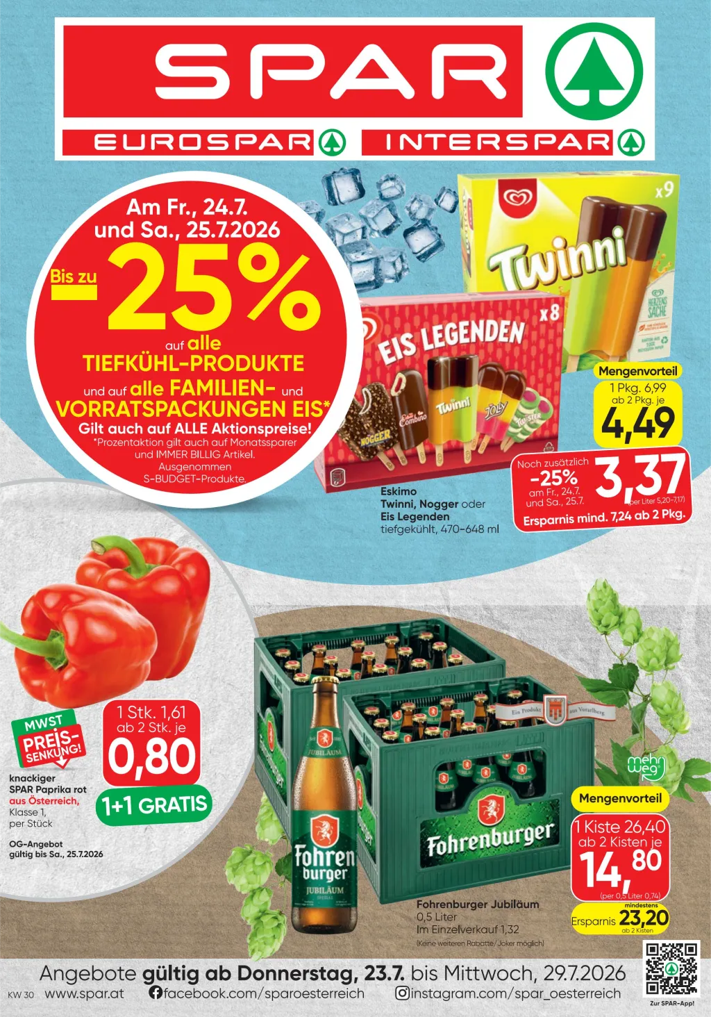 Spar Flugblatt ab 23.07.2026 (Donnerstag)