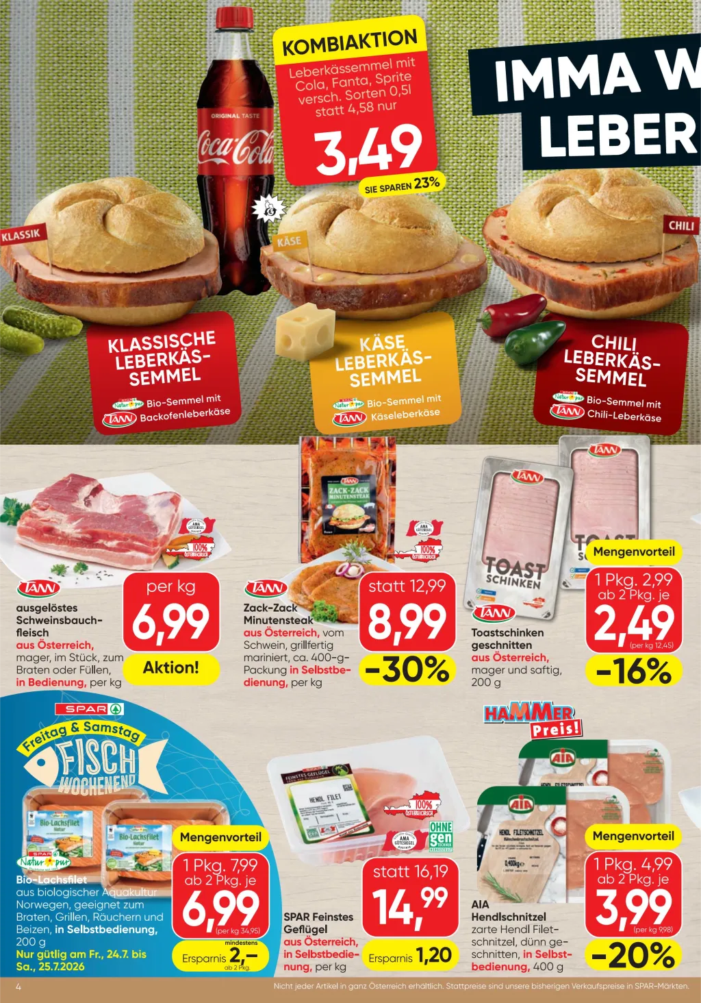Spar Flugblatt ab 23.07.2026 (Donnerstag)