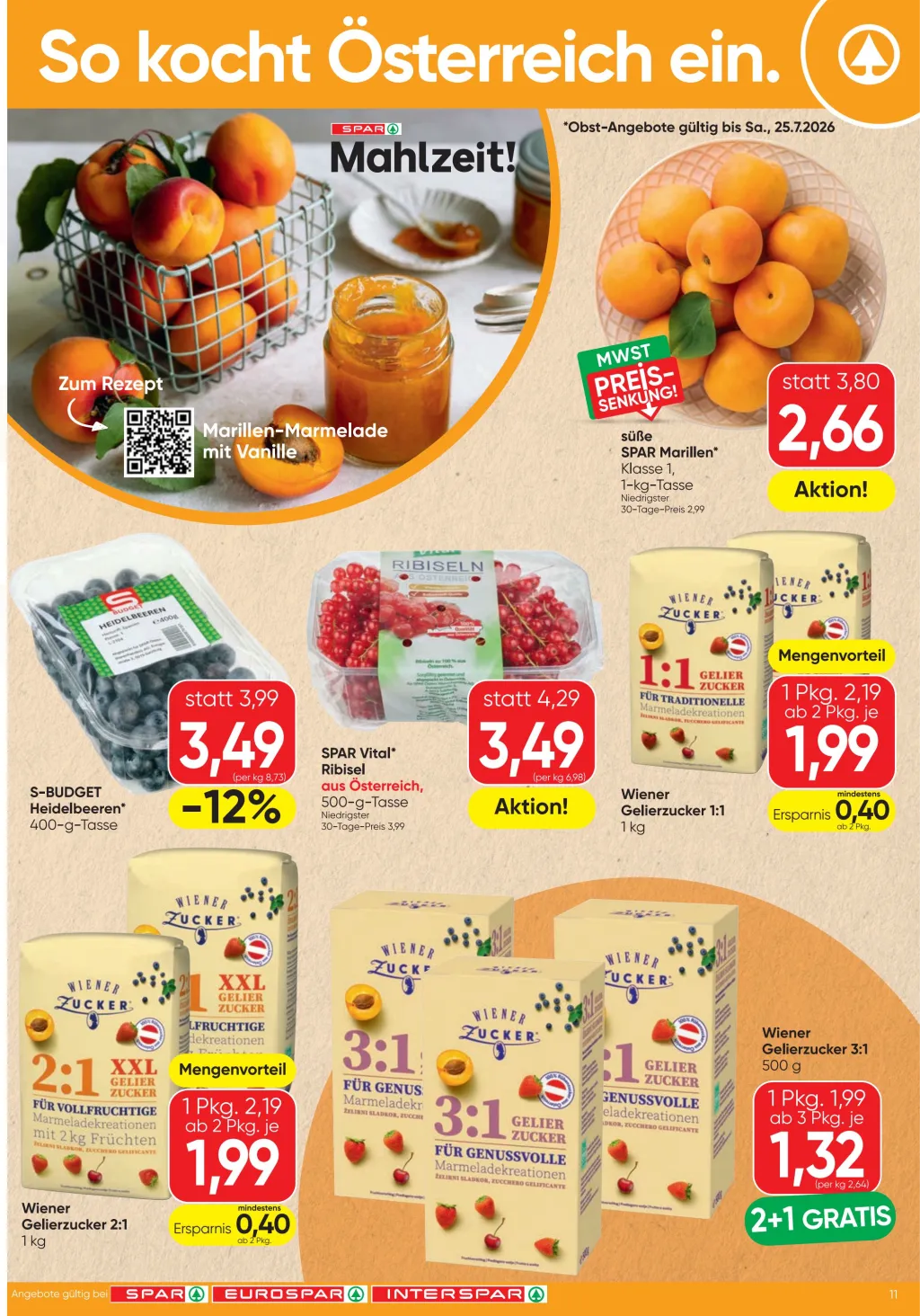 Spar Flugblatt ab 23.07.2026 (Donnerstag)