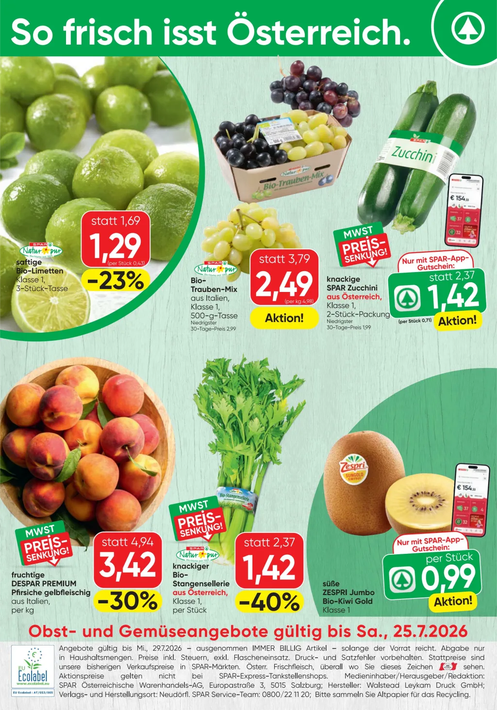 Spar Flugblatt ab 23.07.2026 (Donnerstag)