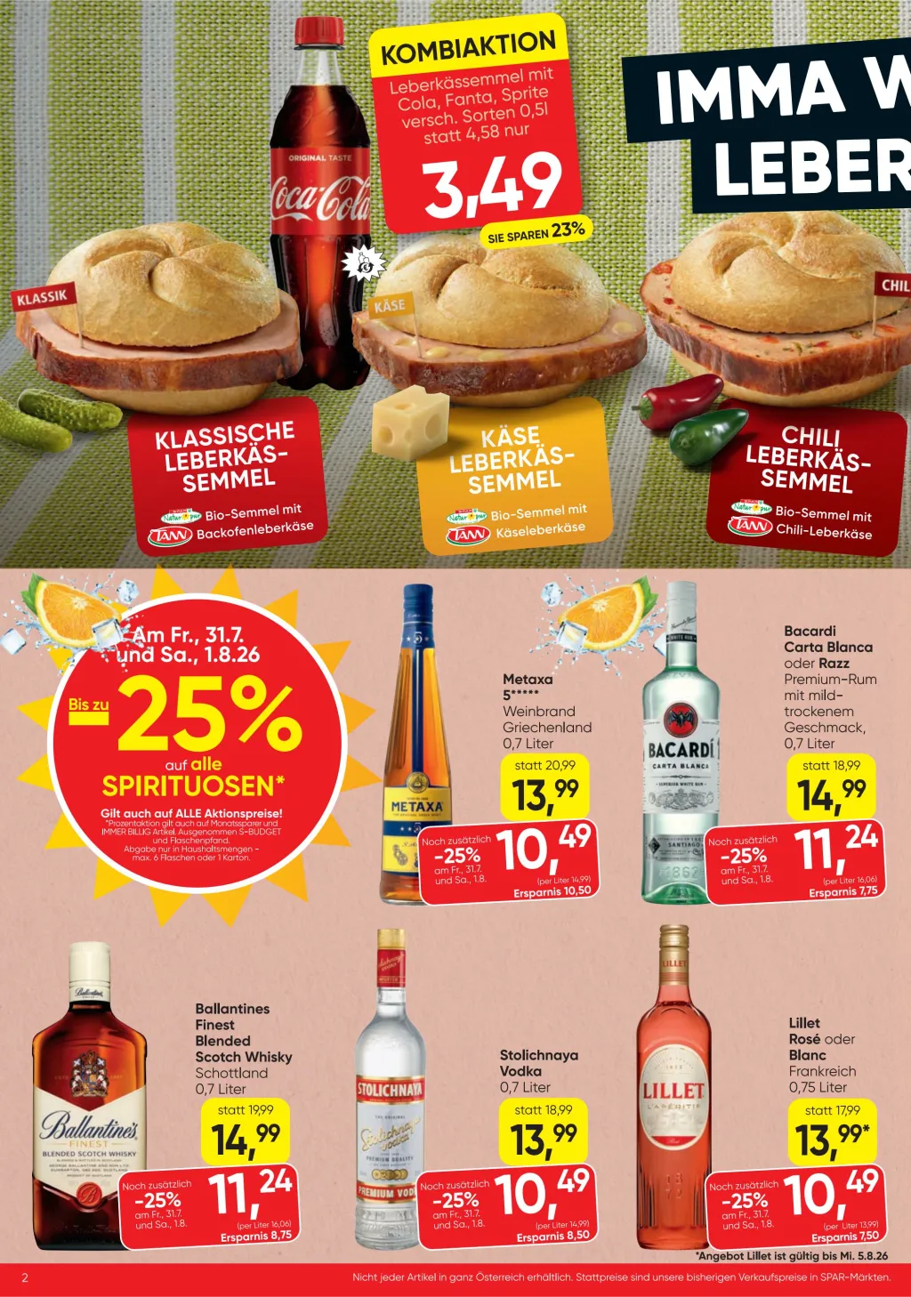 Spar Flugblatt ab 30.07.2026 (Donnerstag)