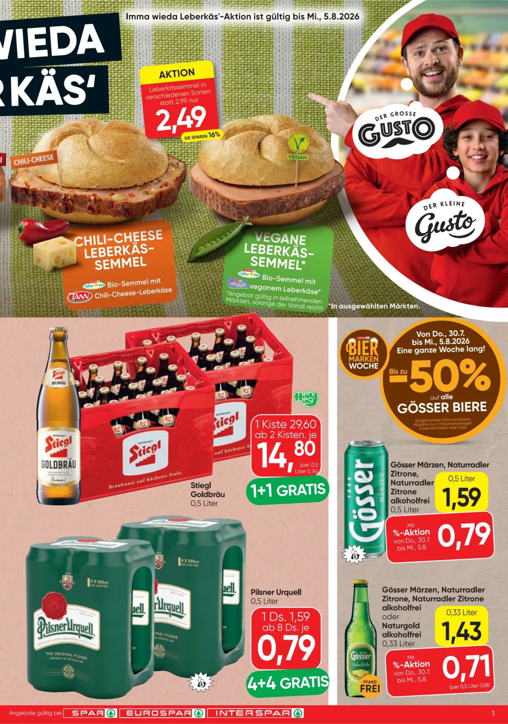 Spar Flugblatt ab 30.07.2026 (Donnerstag)