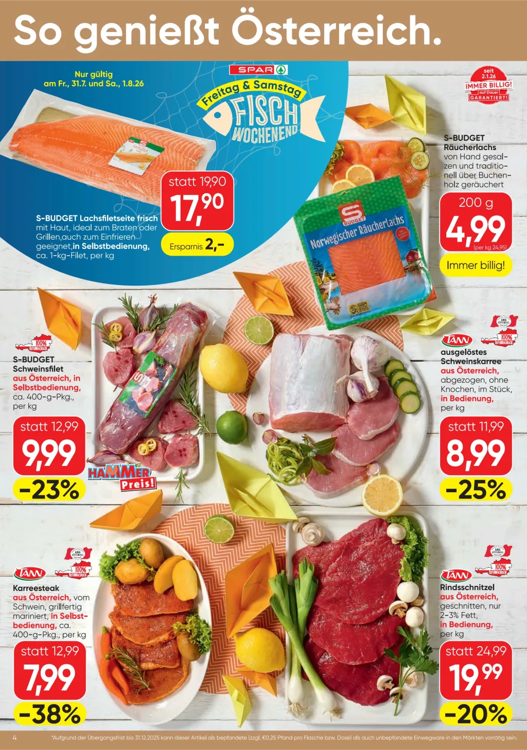 Spar Flugblatt ab 30.07.2026 (Donnerstag)