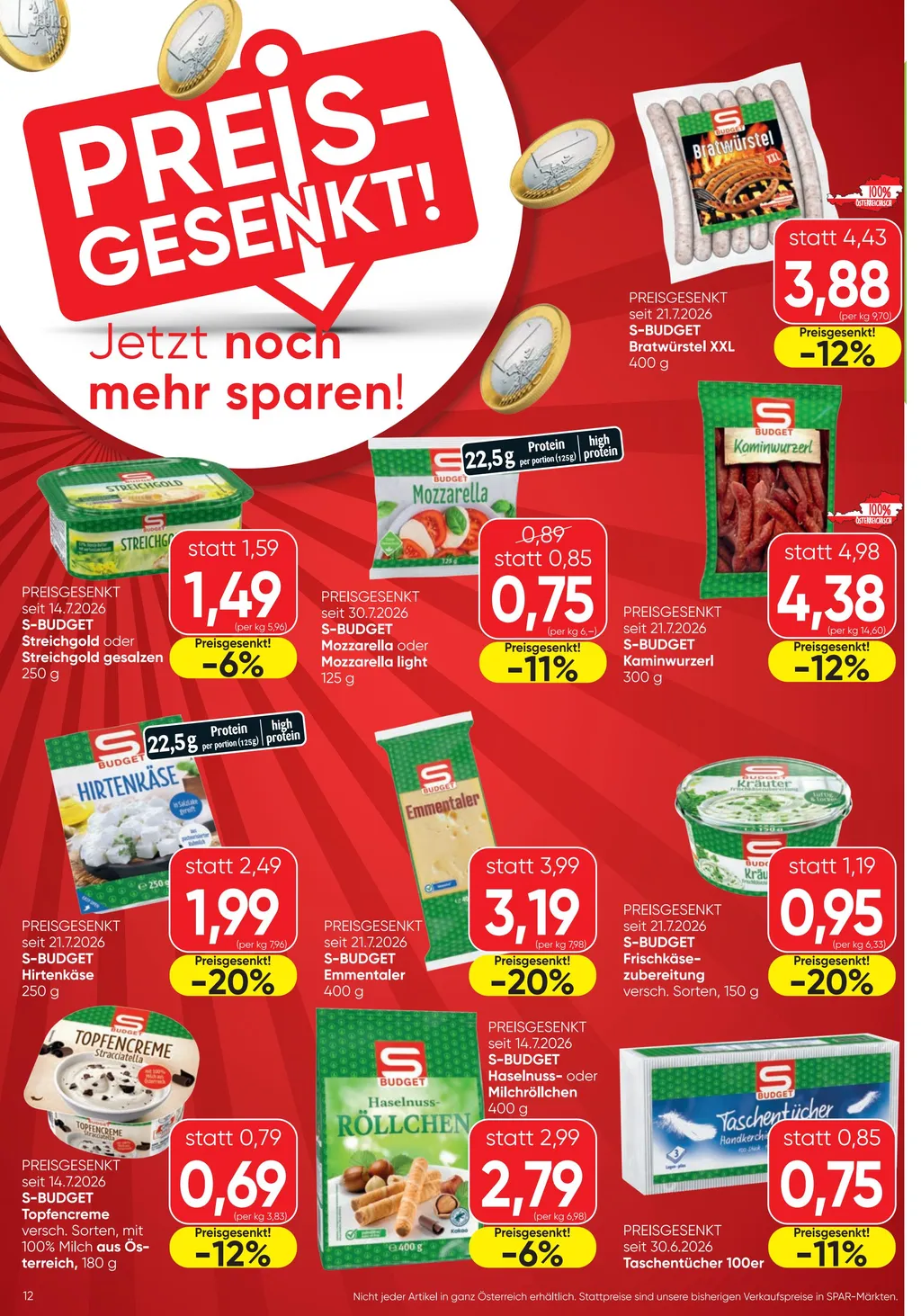 Spar Flugblatt ab 06.08.2026 (Donnerstag)