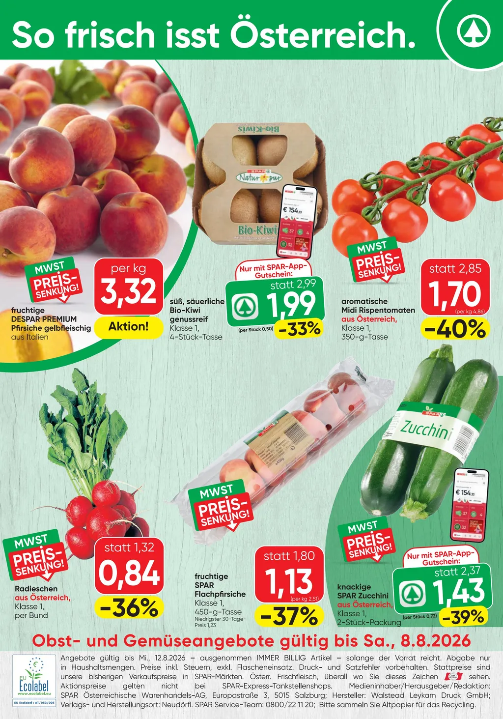 Spar Flugblatt ab 06.08.2026 (Donnerstag)
