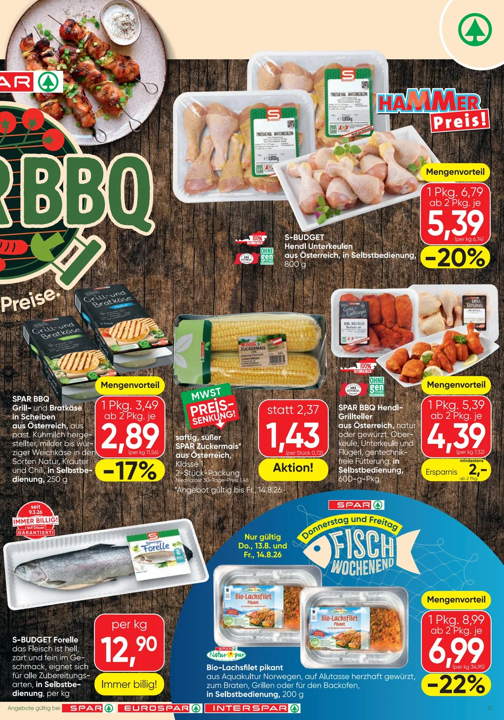 Spar Flugblatt ab 13.08.2026 (Donnerstag)