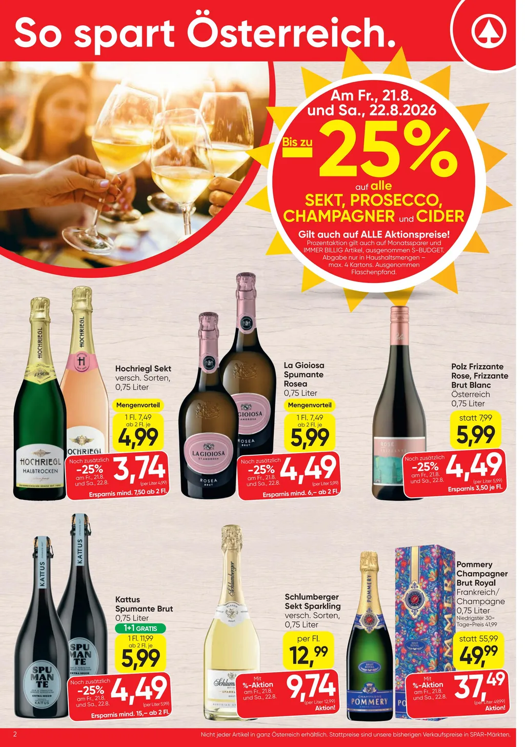 Spar Flugblatt ab 20.08.2026 (Donnerstag)