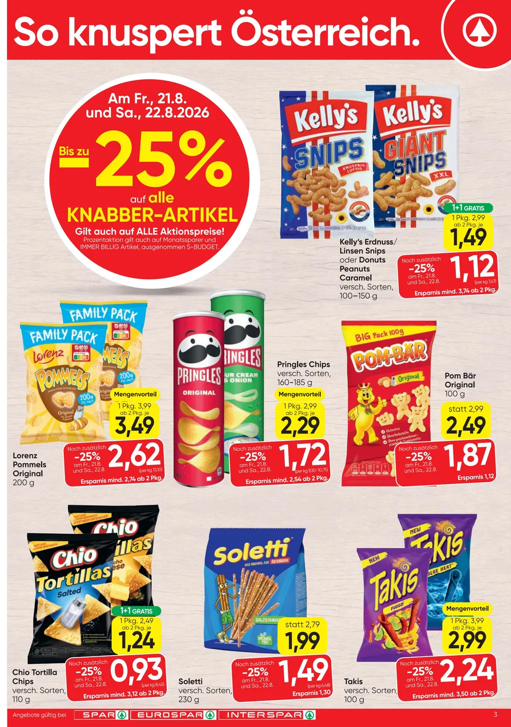 Spar Flugblatt ab 20.08.2026 (Donnerstag)