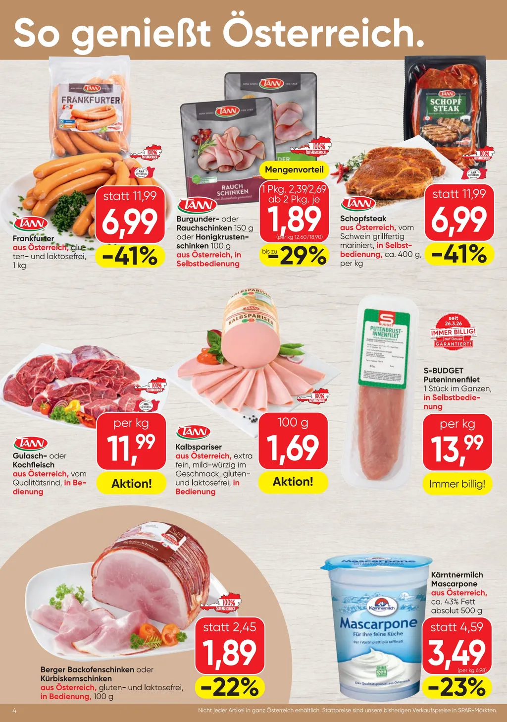 Spar Flugblatt ab 20.08.2026 (Donnerstag)