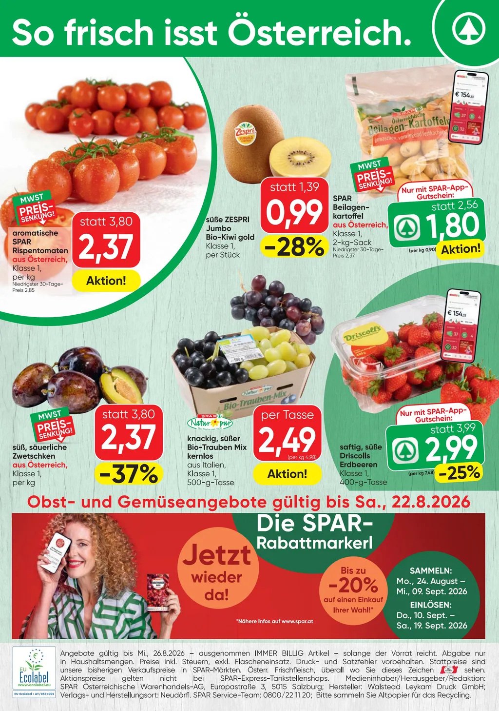 Spar Flugblatt ab 20.08.2026 (Donnerstag)