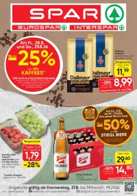 Spar Flugblatt ab 27.08.2026 (Donnerstag)