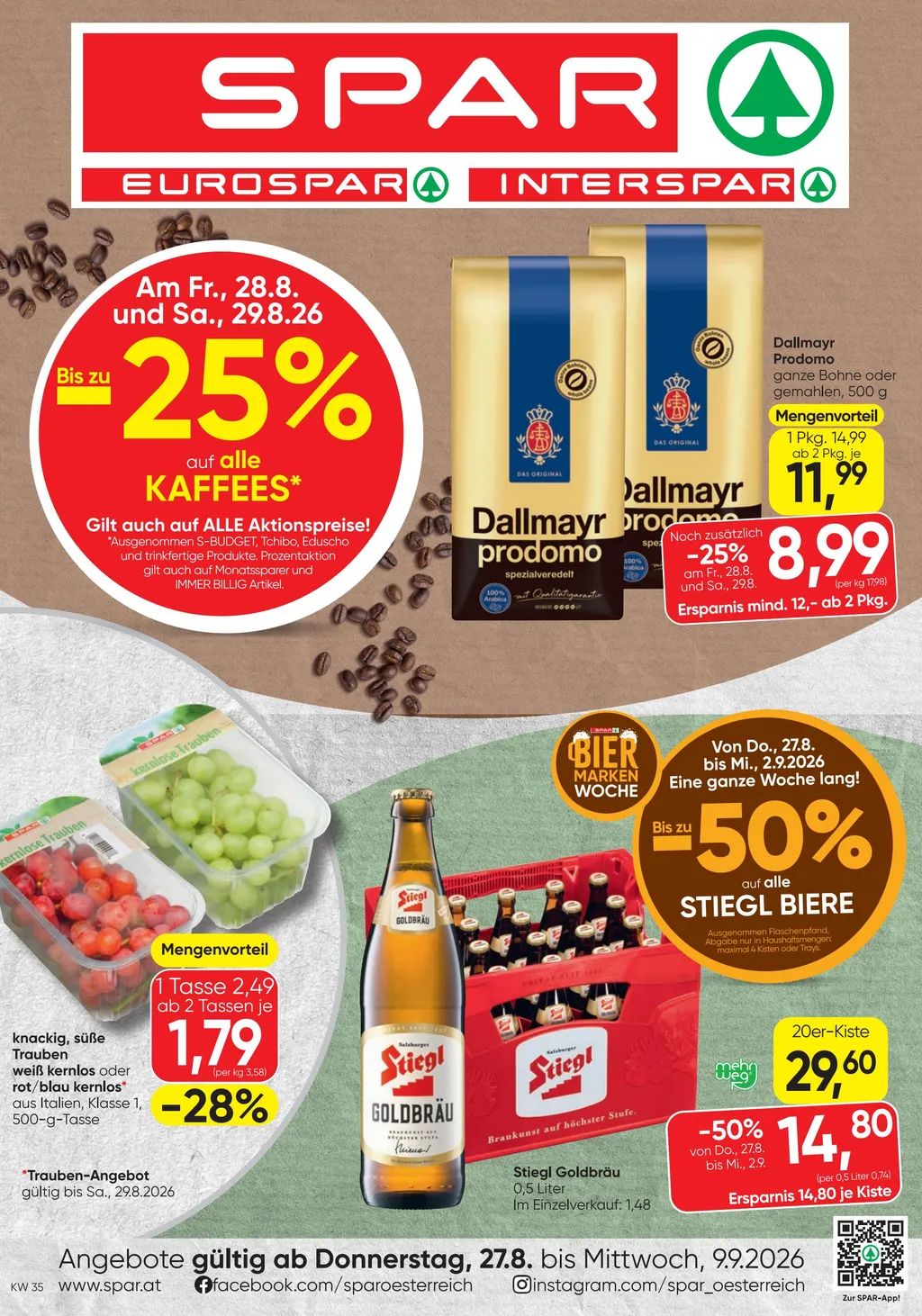 Spar Flugblatt ab 27.08.2026 (Donnerstag)