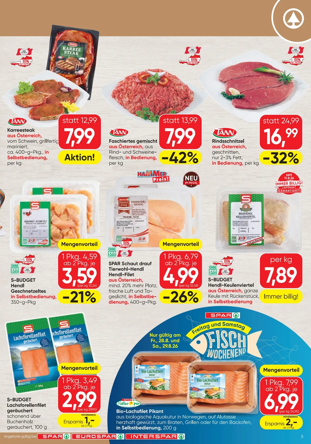 Spar Flugblatt ab 27.08.2026 (Donnerstag)