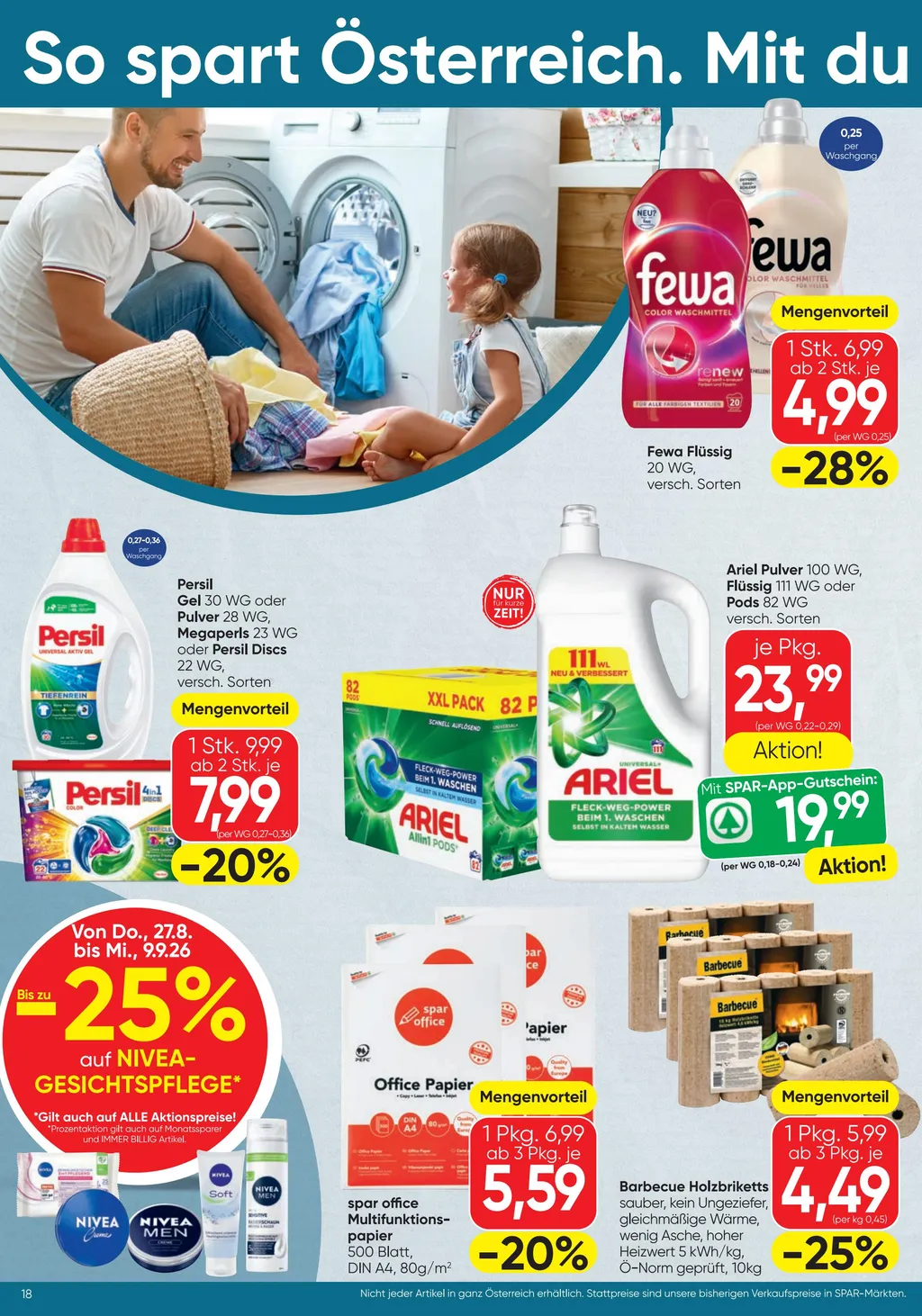 Spar Flugblatt ab 27.08.2026 (Donnerstag)